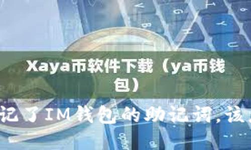 如果忘记了IM钱包的助记词，该怎么办？